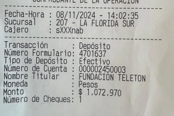 Aporte Teletón 2024